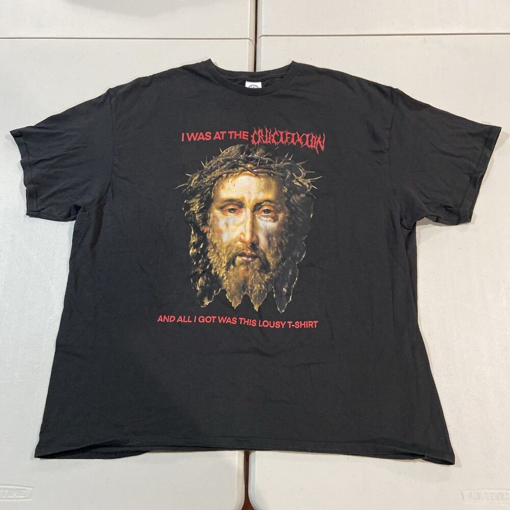 Jesus Crucifixion Face Gildan T Shirt 2XL